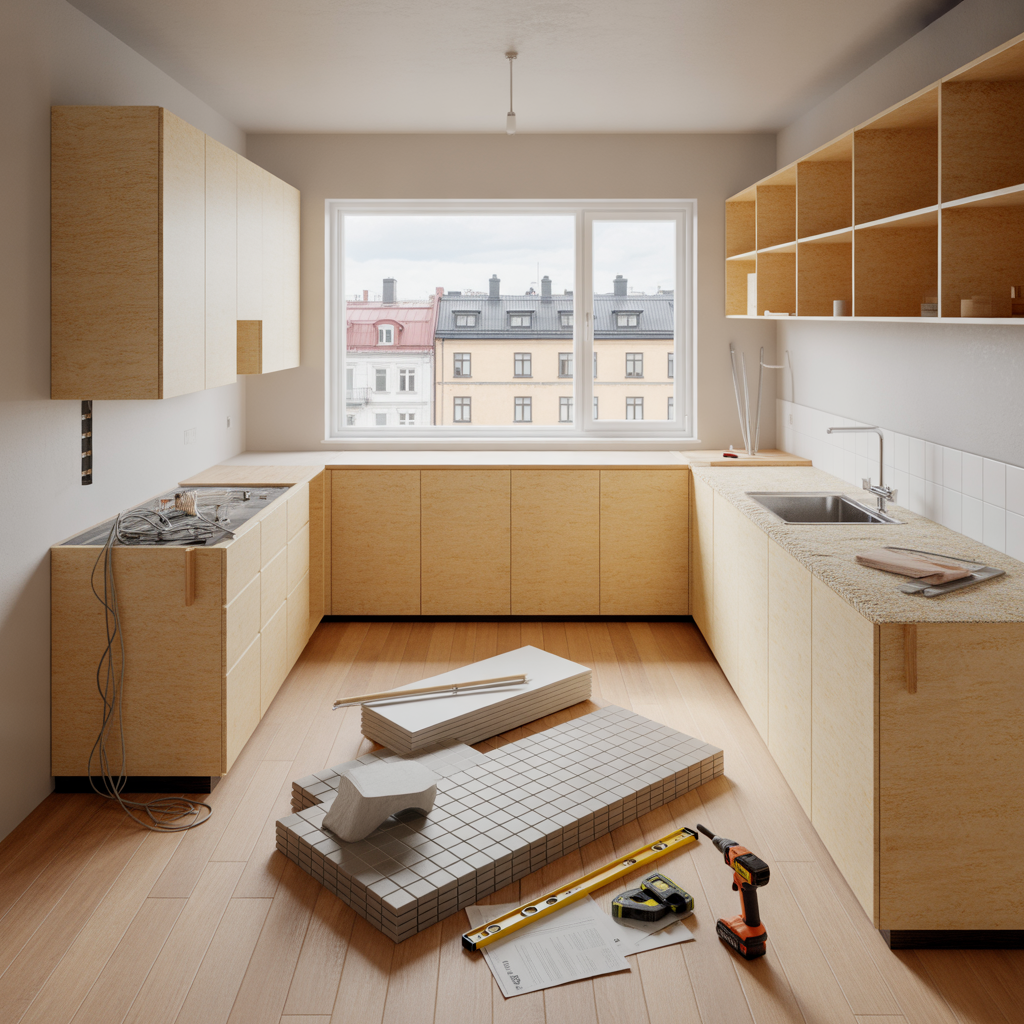 kostnad for att renovera kok prisexempel material och rot